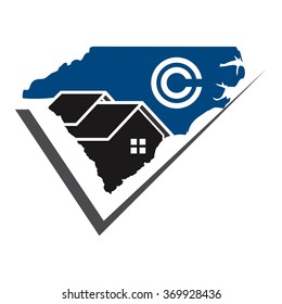 carolina home logo vector.