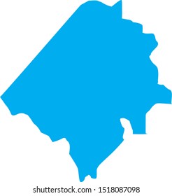 caroline county map in state of Virginia