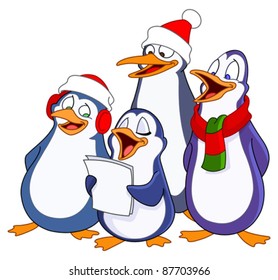 Caroling penguins