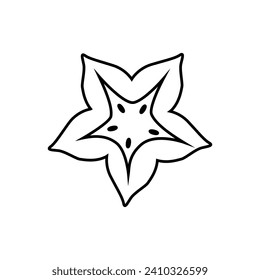 Caron icon vector. Fruits illustration sign. Vitamins symbol. Vegetarian logo. Food mark.