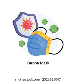 Carona Mask EPS 10 File