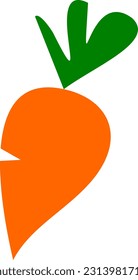 carot vector orange green food
