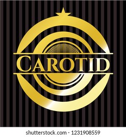 Carotid gold shiny emblem