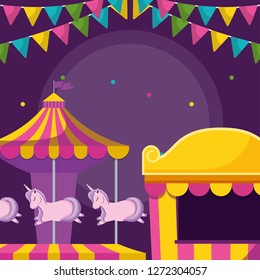 carousel of amusement park