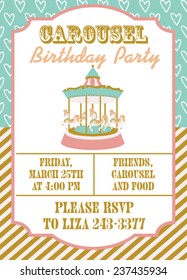 Carousel birthday party