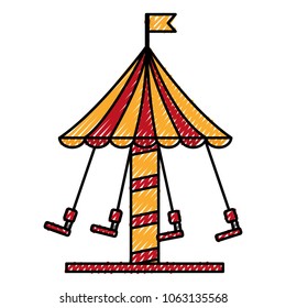 carousel carnival isolated icon