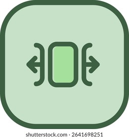 Carousel horizontal Line vector Icon Design