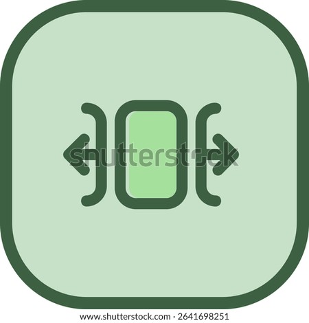 Carousel horizontal Line vector Icon Design