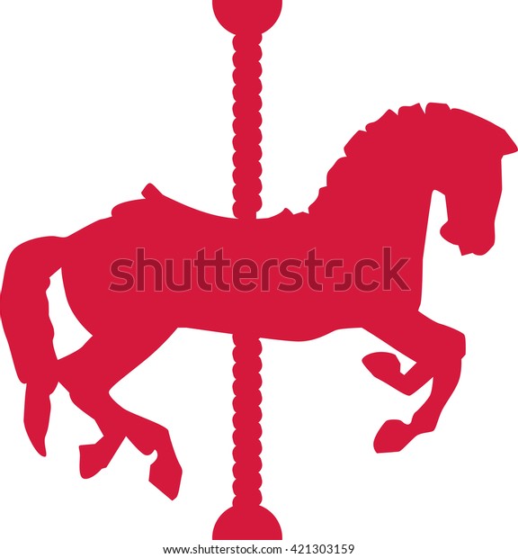 Carousel Horse Stock Vector (Royalty Free) 421303159