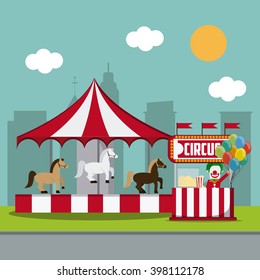 Carousel icon design 