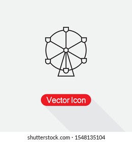 Carousel Icon, Festival Symbol Vector Illustration Eps10