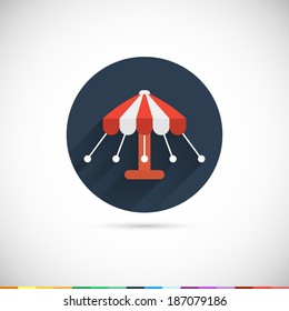 Carousel icon. Flat design style. Vector illustration EPS10.