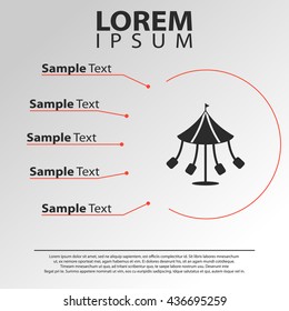 carousel icon. carousel  infographics template