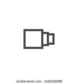 Carousel icon isolated on white background. Display option symbol modern, simple, vector, icon for website design, mobile app, ui. Vector Illustration