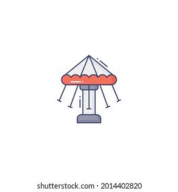 carousel Icon Isolated On White Background