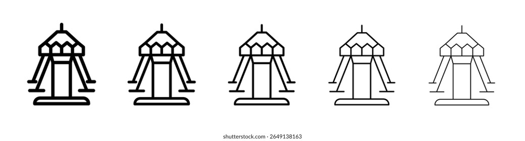 Icono de carrusel ilustración simple logo art