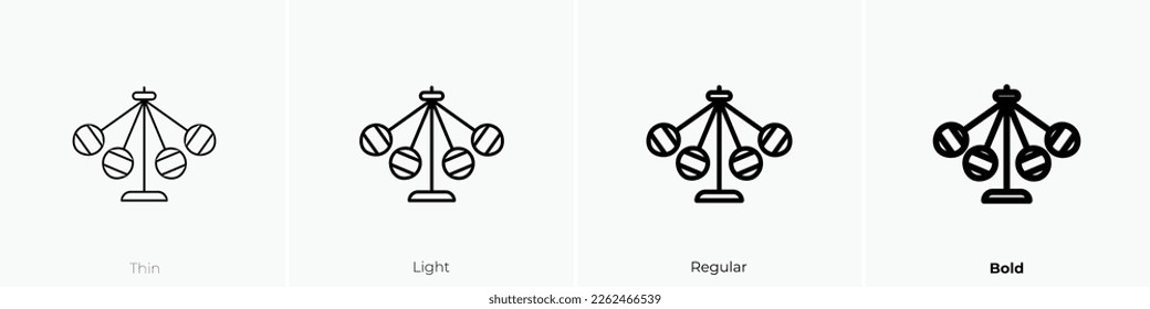 carousel icon. Thin, Light Regular And Bold style design isolated on white background