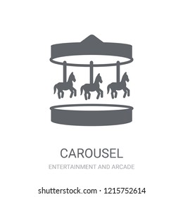 Carousel icon. Trendy Carousel logo concept on white background from Entertainment and Arcade collection. Suitable for use on web apps, mobile apps and print media.