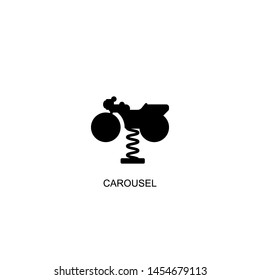 carousel icon vector black design