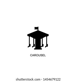 carousel icon vector black design