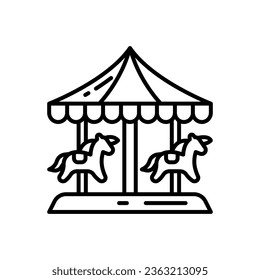 Carousel icon in vector. Illustration