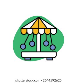 Carousel Icon vector stock illustration