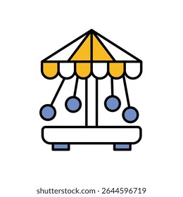 Carousel Icon vector stock illustration