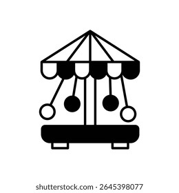 Carousel Icon vector stock illustration