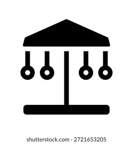 Ilustración de diseño de símbolo de Vector de icono de carrusel