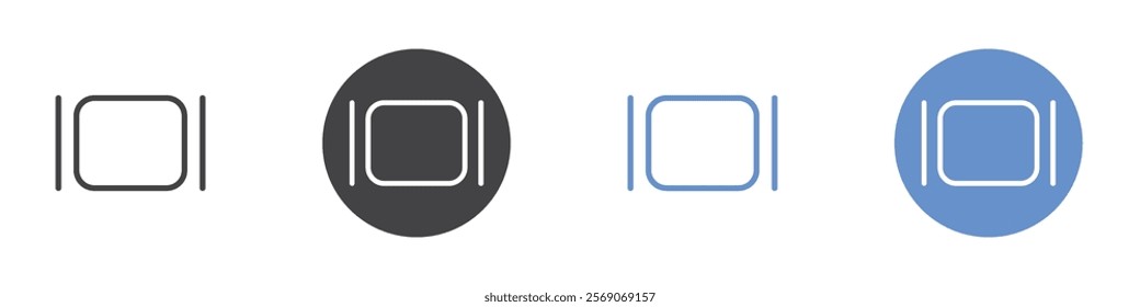 Carousel icon vector symbol outline sign