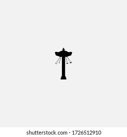 carousel icon.carousel vector on gray background