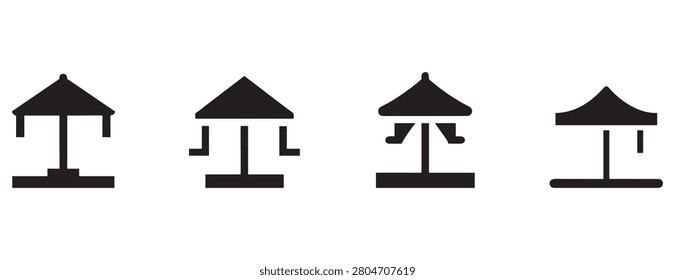 carousel icons on white background