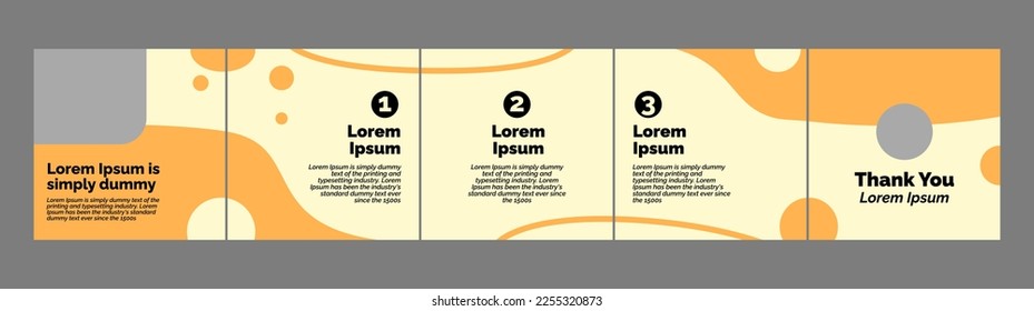 carousel layout template mockup for social media post