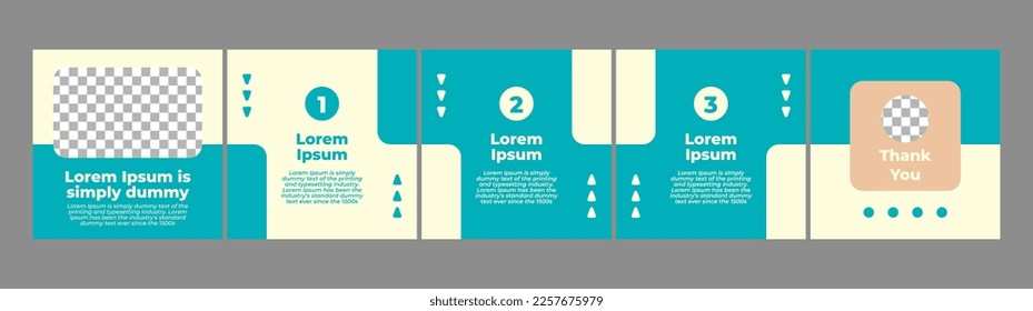 plantilla de diseño de carrusel para publicación en medios sociales