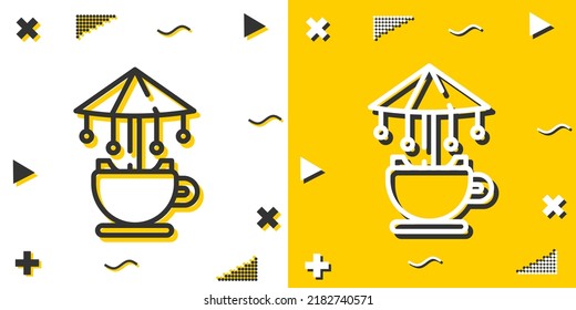 carousel line icon. Simple outline style.carousel linear sign. Vector illustration isolated on white background. Editable stroke EPS 10