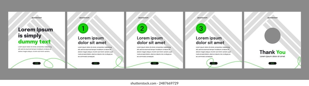 carousel or microblog template for social media post