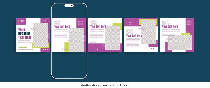 Carousel posts banner editable template, advertising posts pack, grid banner,
promotional sale offer business marketing social media bundle, blog motivational quotes template