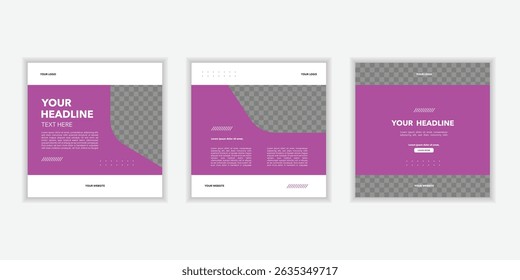 Carousel posts banner for social media posts carousel, business marketing social media post bundle, ads posts pack, grid banner, influencer blog posts design, motivational text quotes template