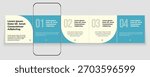 Carousel Template or Social Media Post Layout Design, Set of Business Microblog Carousel Post