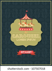 carousel template vector/illustration