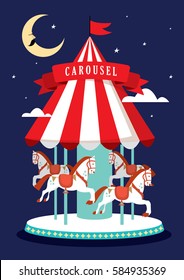 carousel template vector/illustration