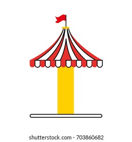 carousel tent isolated icon