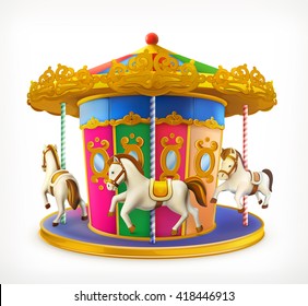 Carousel, vector icon