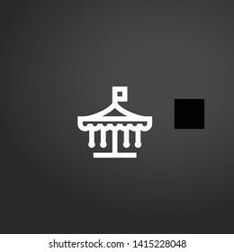 Carousel vector icon. Carousel concept stroke symbol design. Thin graphic elements vector illustration, outline pattern for your web site design, logo, UI. EPS 10.