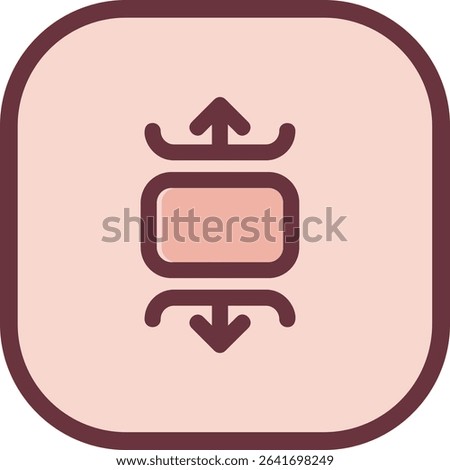 Carousel vertical Line vector Icon Design