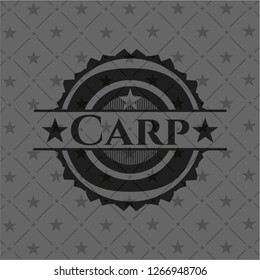 Carp black emblem. Vintage.