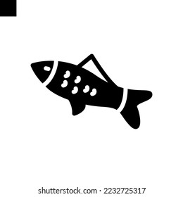 carp icon solid style vector
