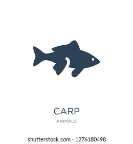 carp icon vector on white background, carp trendy filled icons from Animals collection, carp vector illustration