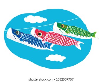 Carp streamer illustration