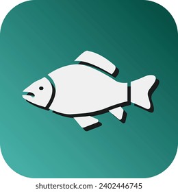 Carp Vector Glyph Gradient Background Icon For Personal And Commercial Use.
